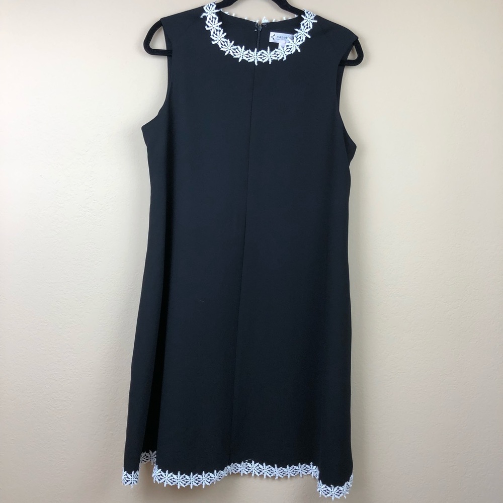 Nanette Lepore Shift Dress with Floral Trim